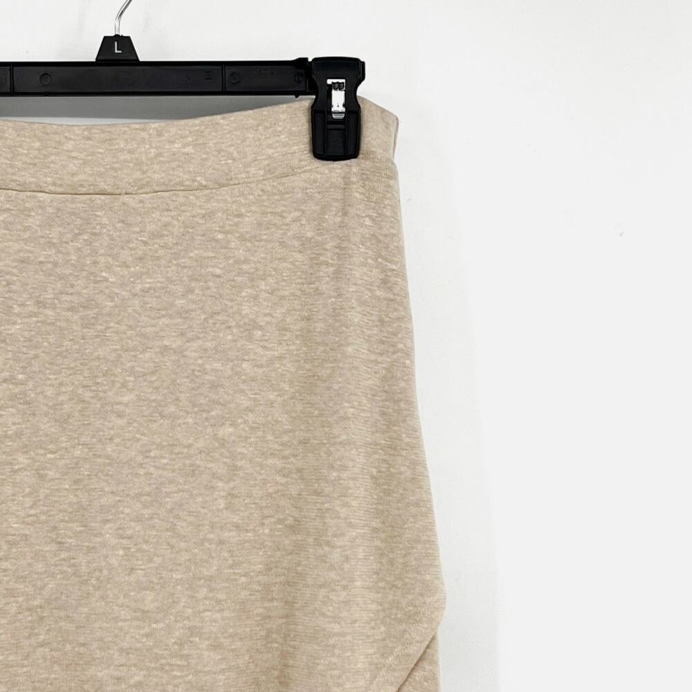 PRANA Women's Tidal Wave Midi Skirt Large Sand Beige High Low Knit NWT - Picture 5 of 13